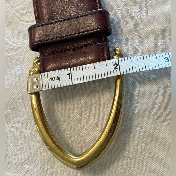 Coach ladies Belt with solid brass buckle. - Picture 8 of 12